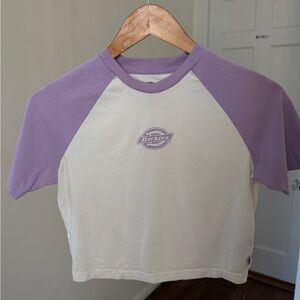 Dickies Purple and White Raglan T-Shirt